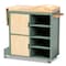 Baxton Studio Dorthy Dark Green and Natural Wood Kitchen Storage Cart 163-10440 - alternate 8